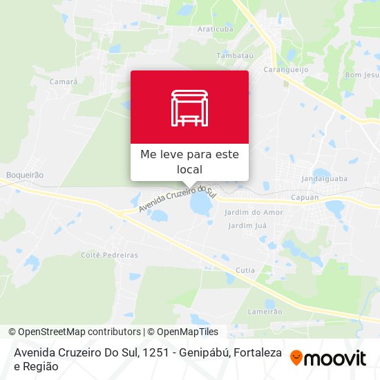 Avenida Cruzeiro Do Sul, 1251 - Genipábú mapa