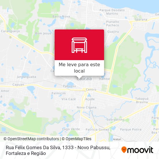 Rua Félix Gomes Da Silva, 1333 - Novo Pabussu mapa