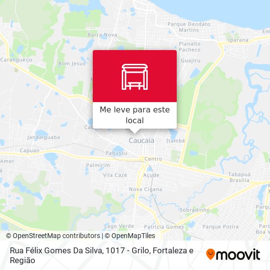 Rua Félix Gomes Da Silva, 1017 - Grilo mapa