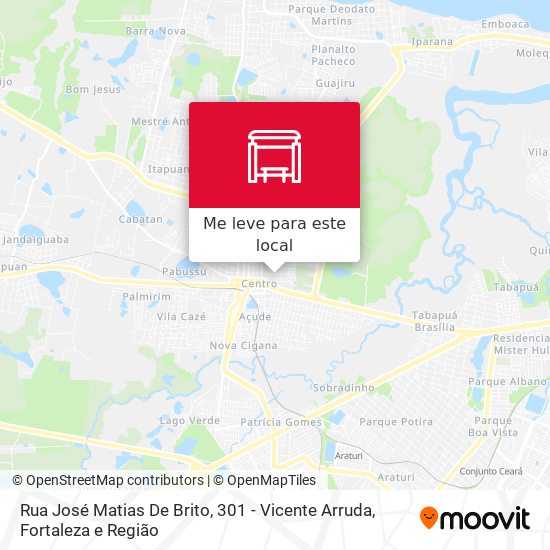 Rua José Matias De Brito, 301 - Vicente Arruda mapa