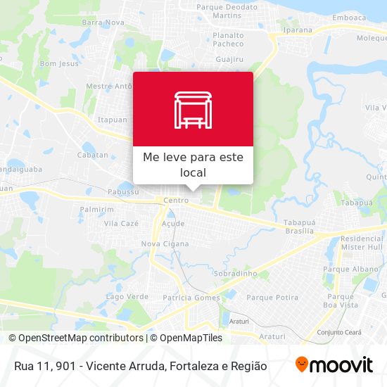 Rua 11, 901 - Vicente Arruda mapa