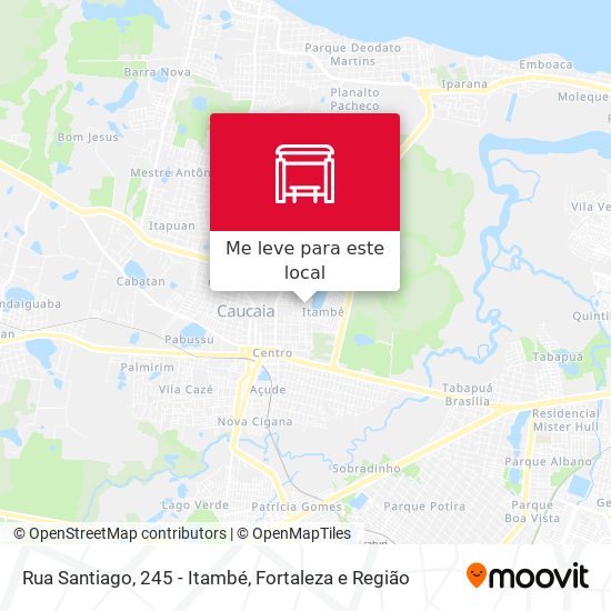 Rua Santiago, 245 - Itambé mapa