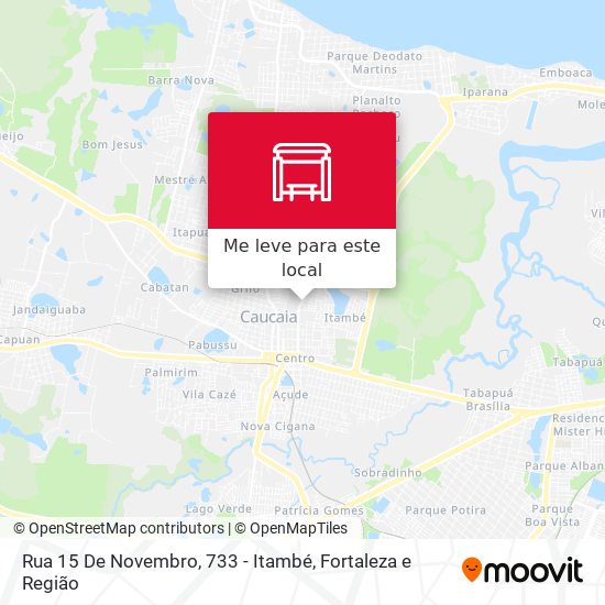 Rua 15 De Novembro, 733 - Itambé mapa