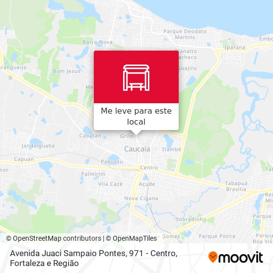 Avenida Juaci Sampaio Pontes, 971 - Centro mapa