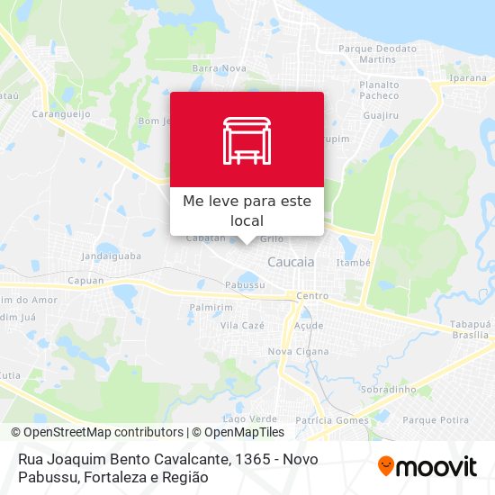 Rua Joaquim Bento Cavalcante, 1365 - Novo Pabussu mapa