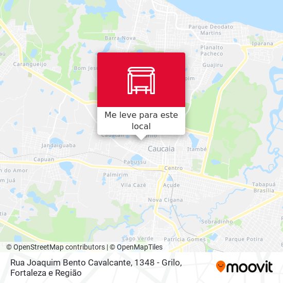 Rua Joaquim Bento Cavalcante, 1348 - Grilo mapa