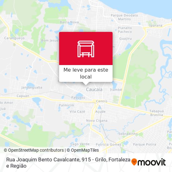 Rua Joaquim Bento Cavalcante, 915 - Grilo mapa