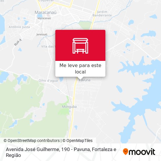 Avenida José Guilherme, 190 - Pavuna mapa