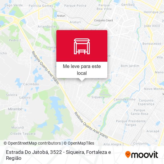 Estrada Do Jatobá, 3522 - Siqueira mapa