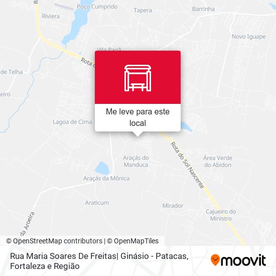 Rua Maria Soares De Freitas| Ginásio - Patacas mapa