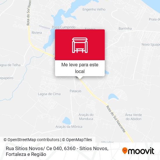 Rua Sitios Novos/ Ce 040, 6360 - Sítios Novos mapa