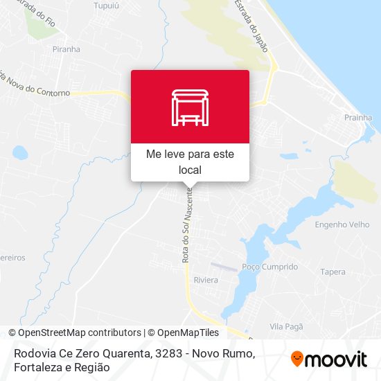 Rodovia Ce Zero Quarenta, 3283 - Novo Rumo mapa