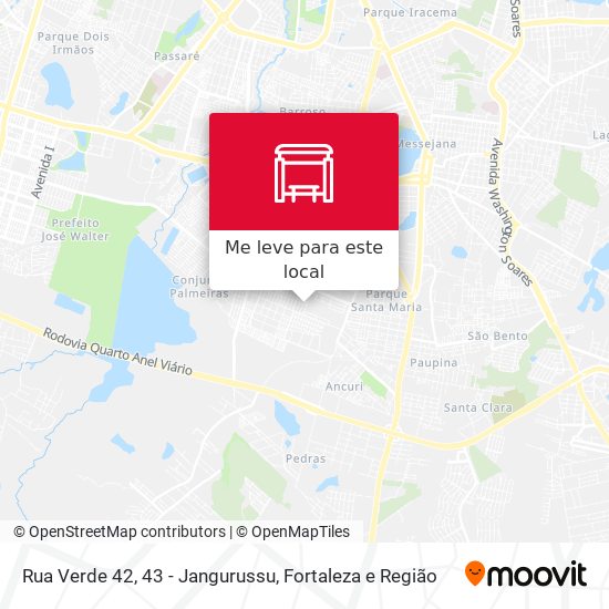Rua Verde 42, 43 - Jangurussu mapa
