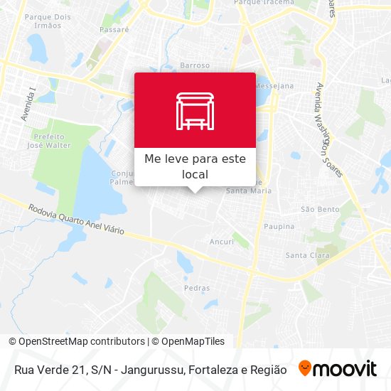 Rua Verde 21, S/N - Jangurussu mapa