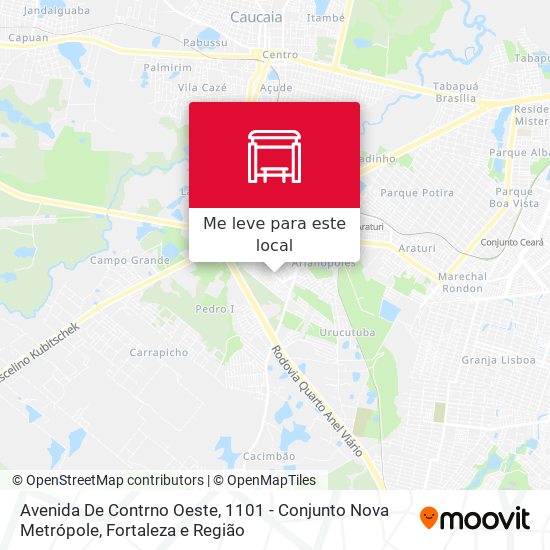 Avenida De Contrno Oeste, 1101 - Conjunto Nova Metrópole mapa