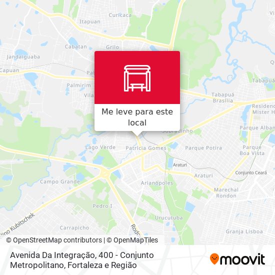 Avenida Da Integração, 400 - Conjunto Metropolitano mapa