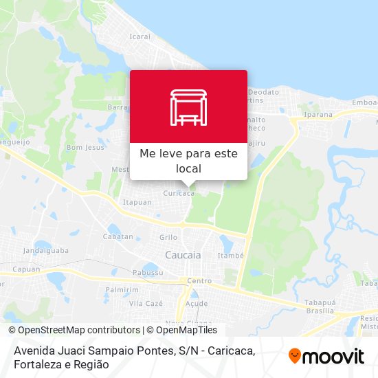 Avenida Juaci Sampaio Pontes, S / N - Caricaca mapa
