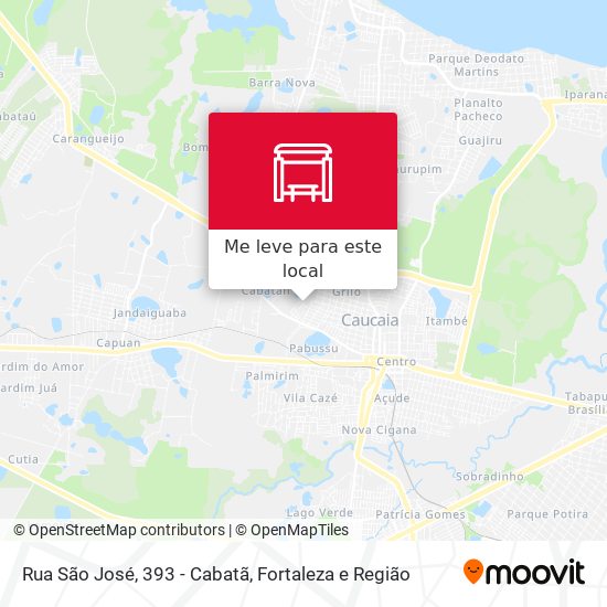 Rua São José, 393 - Cabatã mapa
