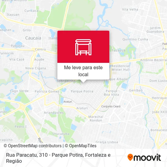 Rua Paracatu, 310 - Parque Potira mapa