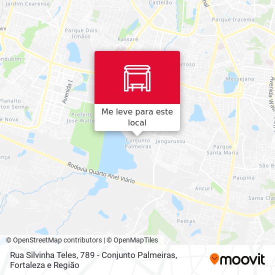 Rua Silvinha Teles, 789 - Conjunto Palmeiras mapa