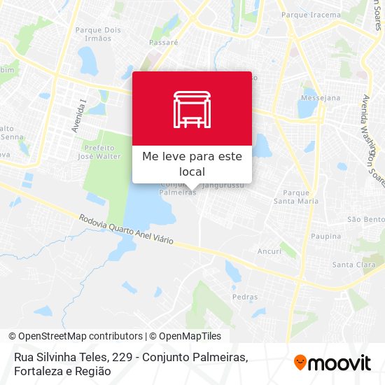 Rua Silvinha Teles, 229 - Conjunto Palmeiras mapa