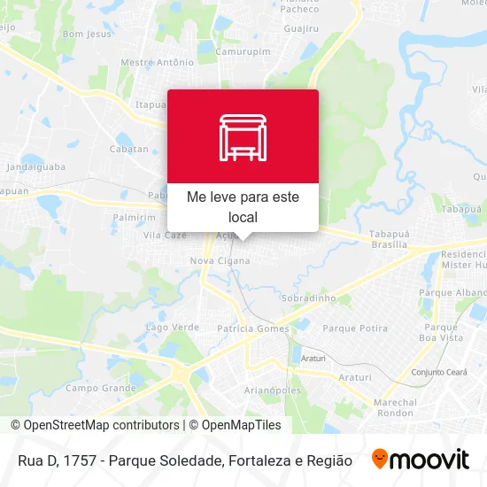 Rua D, 1757 - Parque Soledade mapa