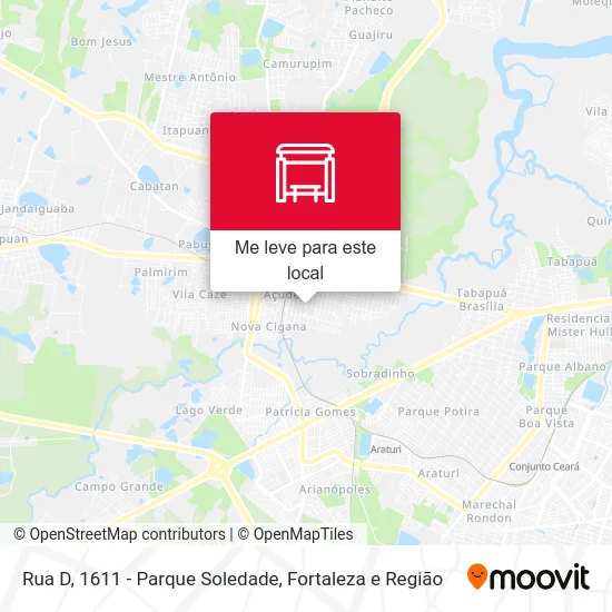 Rua D, 1611 - Parque Soledade mapa