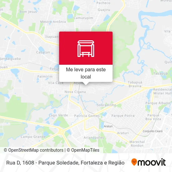 Rua D, 1608 - Parque Soledade mapa