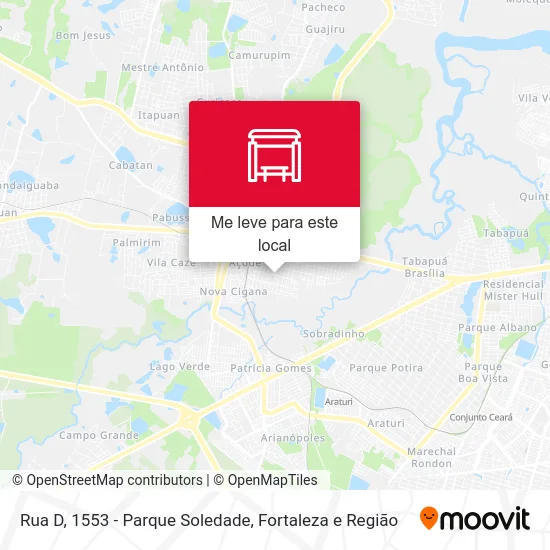 Rua D, 1553 - Parque Soledade mapa