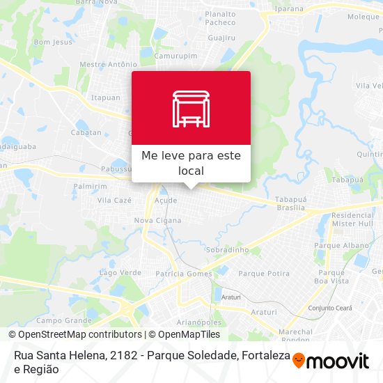 Rua Santa Helena, 2182 - Parque Soledade mapa
