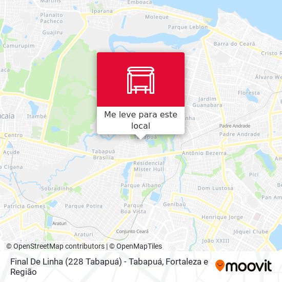 Final De Linha (228 Tabapuá) - Tabapuá mapa