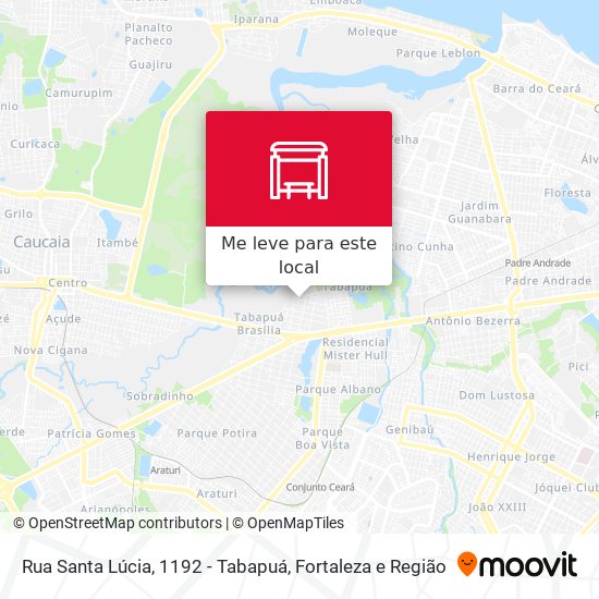Rua Santa Lúcia, 1192 - Tabapuá mapa