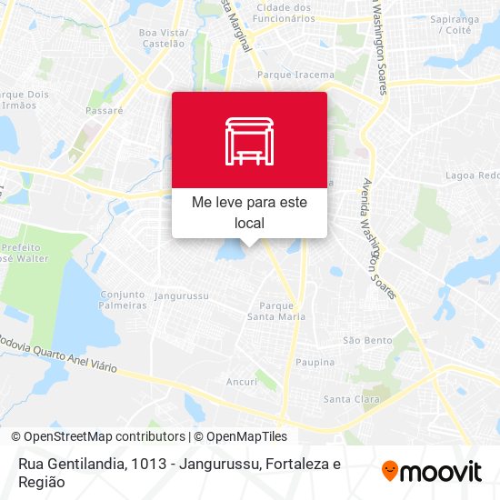 Rua Gentilandia, 1013 - Jangurussu mapa