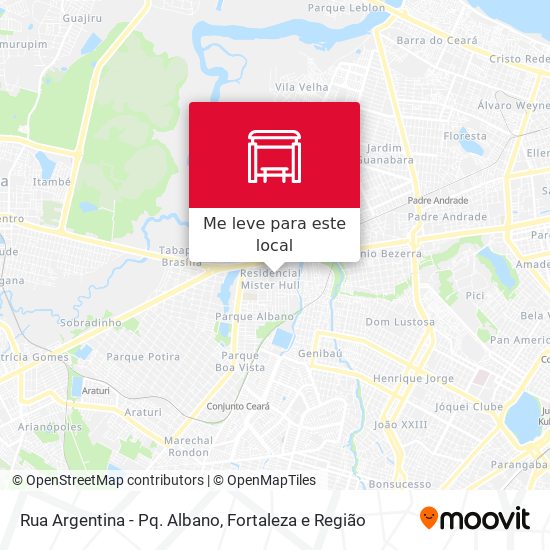 Rua Argentina - Pq. Albano mapa