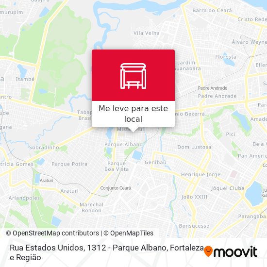 Rua Estados Unidos, 1312 - Parque Albano mapa