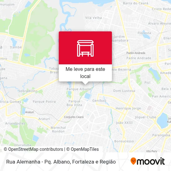 Rua Alemanha - Pq. Albano mapa