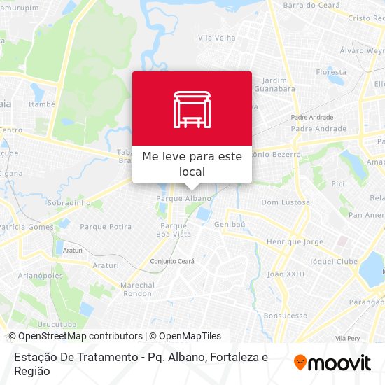 Estação De Tratamento - Pq. Albano mapa