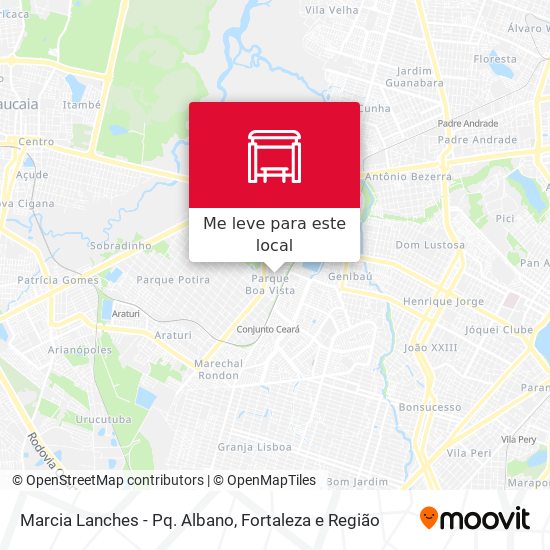Marcia Lanches - Pq. Albano mapa