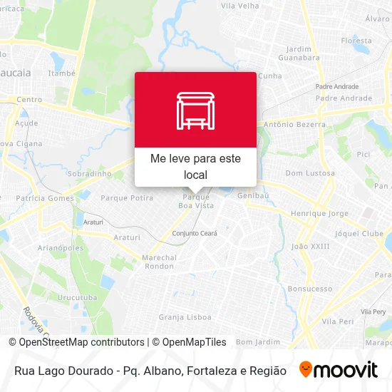 Rua Lago Dourado - Pq. Albano mapa