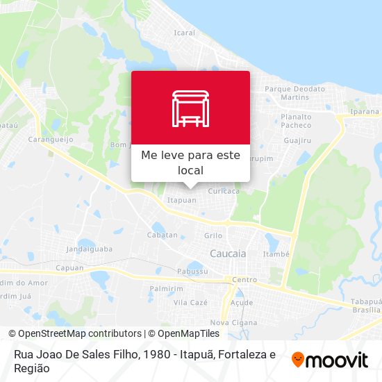 Rua Joao De Sales Filho, 1980 - Itapuã mapa