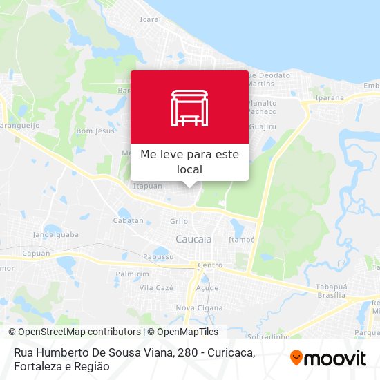 Rua Humberto De Sousa Viana, 280 - Curicaca mapa