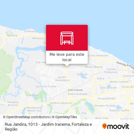 Rua Jandira, 1013 - Jardim Iracema mapa