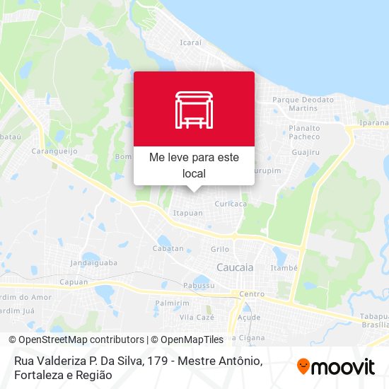 Rua Valderiza P. Da Silva, 179 - Mestre Antônio mapa