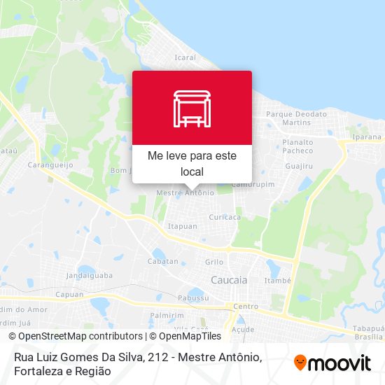 Rua Luiz Gomes Da Silva, 212 - Mestre Antônio mapa