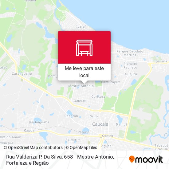 Rua Valderiza P. Da Silva, 658 - Mestre Antônio mapa