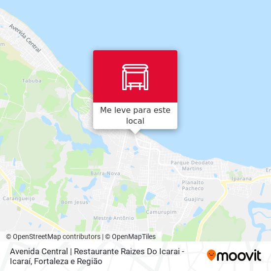 Avenida Central | Restaurante Raizes Do Icarai - Icaraí mapa