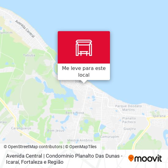 Avenida Central | Condomínio Planalto Das Dunas - Icaraí mapa