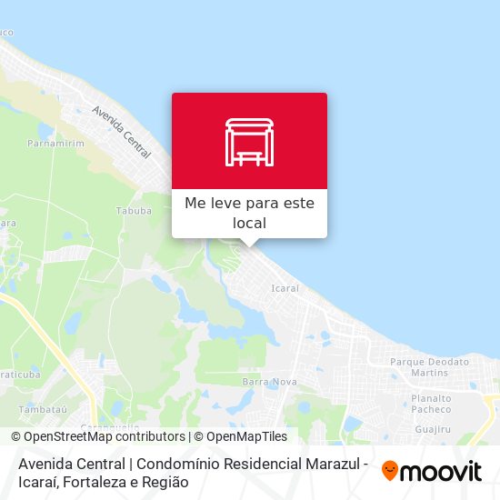 Avenida Central  | Condomínio Residencial Marazul - Icaraí mapa