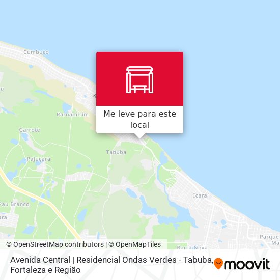 Avenida Central | Residencial Ondas Verdes - Tabuba mapa