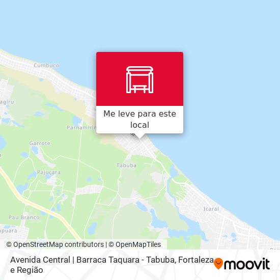 Avenida Central | Barraca Taquara - Tabuba mapa